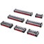 1pcs 25A 600V Dual Row Strip Electrical Screw Terminal Block Fence Carousel 4