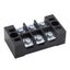 1pcs 25A 600V Dual Row Strip Electrical Screw Terminal Block Fence Carousel 6