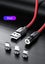 USLION 540 Rotating Magnetic USB / Type C Top Quality Cable 1M BLACK Carousel 2