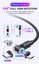 USLION 540 Rotating Magnetic USB / Type C Top Quality Cable 1M BLACK Carousel 11