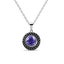 18K White Gold Crystal Jewellery Set "Valentina" (Amethyst) Carousel 5