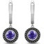 18K White Gold Crystal Jewellery Set "Valentina" (Amethyst) Carousel 4