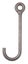 PEERLESS J-Hook, Alloy Steel, 2 1/2 in, 850 lb, G80 49CZ73 Carousel 1