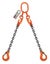 PEWAG Chain Sling, 9/32 in Size, G100, 10' L, DOS 2VCE4 Carousel 1