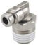 SMC 90 Elbow, Thread 1/8 In., Tube 3/8 in. 19F761 Carousel 1