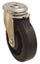GRAINGER APPROVED Bolt-Hole Caster, 6 1/4"dia, Swivel, Rubber 490U70 Carousel 1