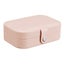 Portable Jewelry Box Organizer Travel PU Leather Ornaments Solid Storage Case Carousel 5