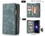 OnePlus 6 case Retro leather multi cards cash pocket & zip Carousel 3