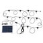 Eglo Outdoor Solar Festoon 10LT LED Kit Fixed String Lights 13m - Black - 270... Carousel 3