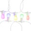Outdoor Solar Festoon 10LT LED String Light Kit with Multi-Colour Carousel 5