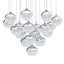Eglo Mioglia 18LT 3000K Chrome LED Modern Pendant Light Carousel 1