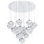 Eglo Mioglia 18LT 3000K Chrome LED Modern Pendant Light Carousel 2