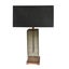 Telbix Lighting Wilson Table Lamp - Antique Brass / Amber Carousel 1