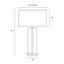 Telbix Lighting Wilson Table Lamp - Antique Brass / Amber Carousel 3