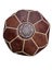 Tall Moroccan Leather TABOURET Pouf Carousel 3