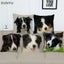 Cute Border Shepherd Dog Linen Cushion Cover with Animal Pattern Carousel 2
