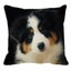 Cute Border Shepherd Dog Linen Cushion Cover with Animal Pattern Carousel 3