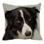 Cute Border Shepherd Dog Linen Cushion Cover with Animal Pattern Carousel 4