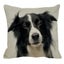 Cute Border Shepherd Dog Linen Cushion Cover with Animal Pattern Carousel 5