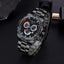 Fashion Mens Watches for Men Sport Waterproof Stainless Steel Quartz Carousel 6