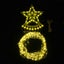 Christmas Tree Decor Solar LED Star String Lights Waterfall Effect-Warm White Carousel 2