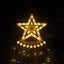 Christmas Tree Decor Solar LED Star String Lights Waterfall Effect-Warm White Carousel 3