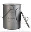 Titanium Mug 900ml - with lid, handle, & a mess carry bag. Carousel 4