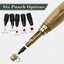 Screw Hole Punch Leather Tool Book Drill Craft Paper Punch Kit Carousel 6