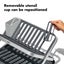 OXO Good Grips Aluminium Fold Flat Dish Rack Silver/Grey Carousel 7