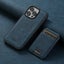 iPhone 14 Pro Max Suteni H16 Texture Leather Detachable Wallet Phone Case(Blue) Carousel 1