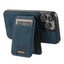 iPhone 14 Pro Max Suteni H16 Texture Leather Detachable Wallet Phone Case(Blue) Carousel 4