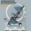 Pink Lightweight Compact Baby Stroller Pram Easy Fold Travel Easy Carry Carousel 11