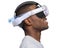 Adjustable Head Strap VR Accessories Compatible with Meta Quest 3 - White Carousel 3