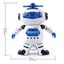 Musical Walking Dancing Robot Toy for Kids, Flashing Lights, 360 Body Spinning Carousel 4