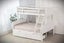 Jupiter Duo, Double Single Bunk Beds - White - Includes 2 x Storage Drawers Carousel 1