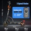 Promo! 750W 45km/h Seated Tubeless Tire Turning Indicator Electric scooter Carousel 6