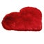 Fluffy Heart Shaped Rug Shaggy Floor Soft Faux Fur Home Bedroom Hairy Carpet-Red Carousel 1