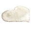 Fluffy Heart Comfort Soft Shaggy Heart Rug Cozy Faux Fur for Bedroom-White Carousel 1