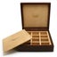 Renzo Crocodile Leather Cufflink Box 12 Compartments Brown Carousel 1