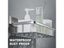Bathroom Storage Rack No Drill Wall Mount Corner Shelf Shower Holder WC Shampoo Carousel 5