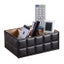Black Or White Storage Box Pu Leather Desk Organiser Remote Control Holder Carousel 1