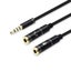 Audio Video Cables 3.5Mm Jack Aux Splitter For Headphone Earphone Adapter Microp Carousel 1