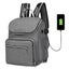 Mummy Maternity Nappy Bag With Usb Interface Grey Carousel 1