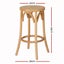 Bar Stools Wooden Stool Counter Chair Kitchen Barstools Rattan Seat Carousel 2