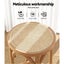 Bar Stools Wooden Stool Counter Chair Kitchen Barstools Rattan Seat Carousel 4