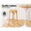 Bar Stools Wooden Stool Counter Chair Kitchen Barstools Rattan Seat Carousel 5