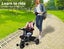 Bopeep Kids Tricycle Ride On Trike Toddler Balance Bike Prams Stroller Black Carousel 4