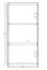 DEAL! Plywood wall mounted 1- door cabinets 600x150 x 295mm Set of two Carousel 11