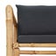 Garden Bench with Cushions Bamboo Toppki Carousel 5