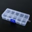 NEW Plastic 10 Slots Adjustable Jewelry Storage Box Case Craft Organizer Bead Carousel 2